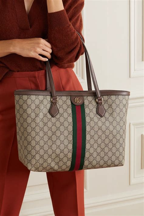 gucci canvas bag|gucci tote bag with zipper.